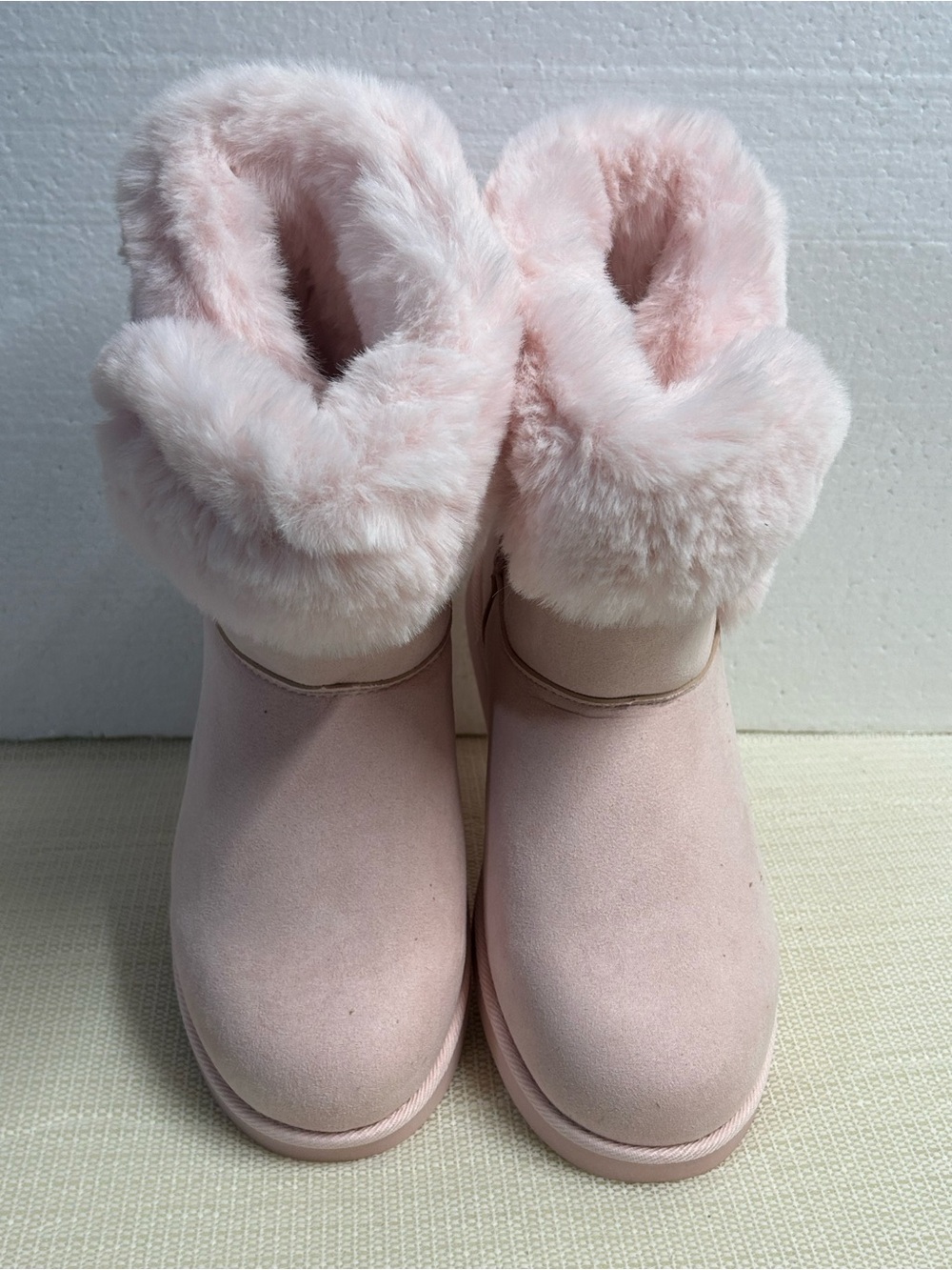 Juicy Couture King 2 Blush Pink Faux-Fur Winter Boots for Women